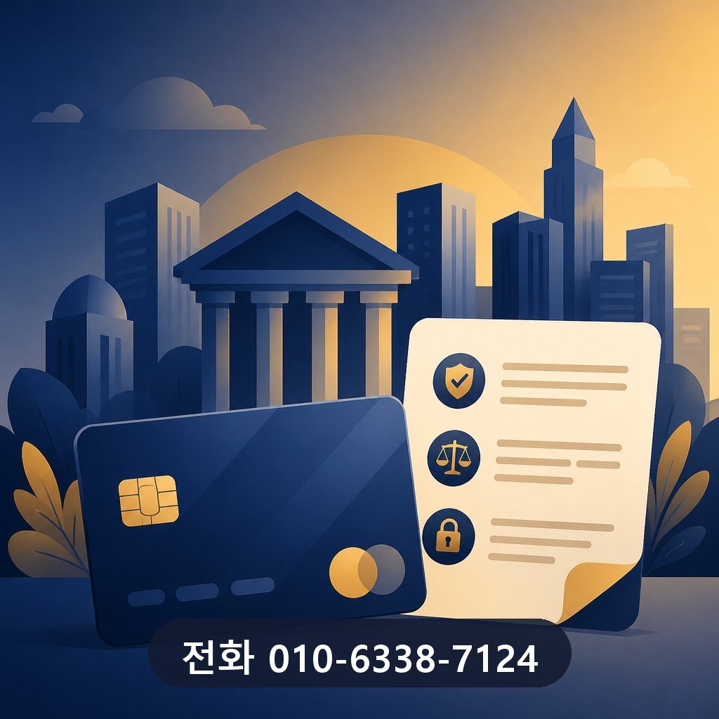카드 한도 현금화 업체 카드사 약관 확인 이미지 · 문의 010-6338-7124