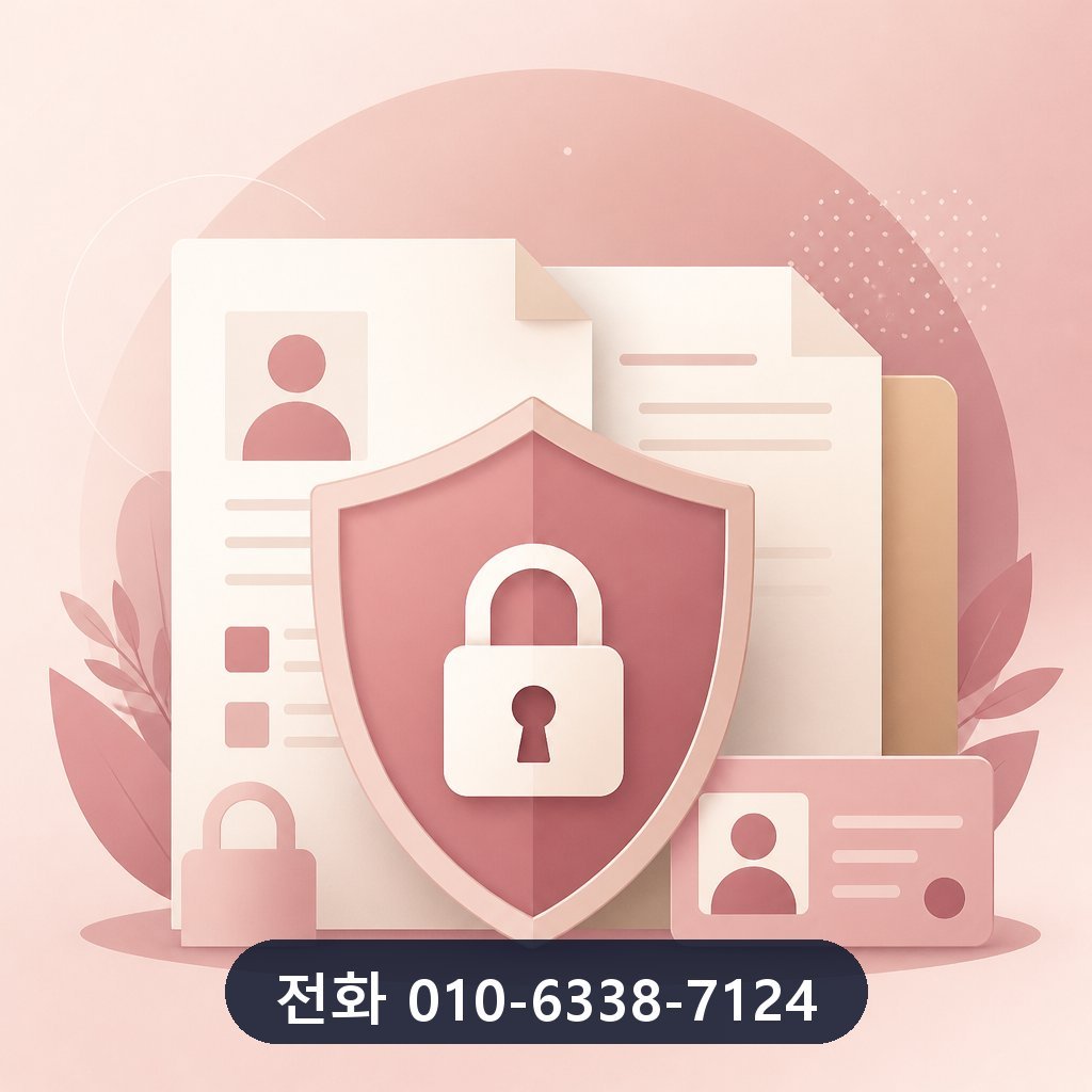 카드 한도 현금화 업체 개인정보 보호 이미지 · 문의 010-6338-7124